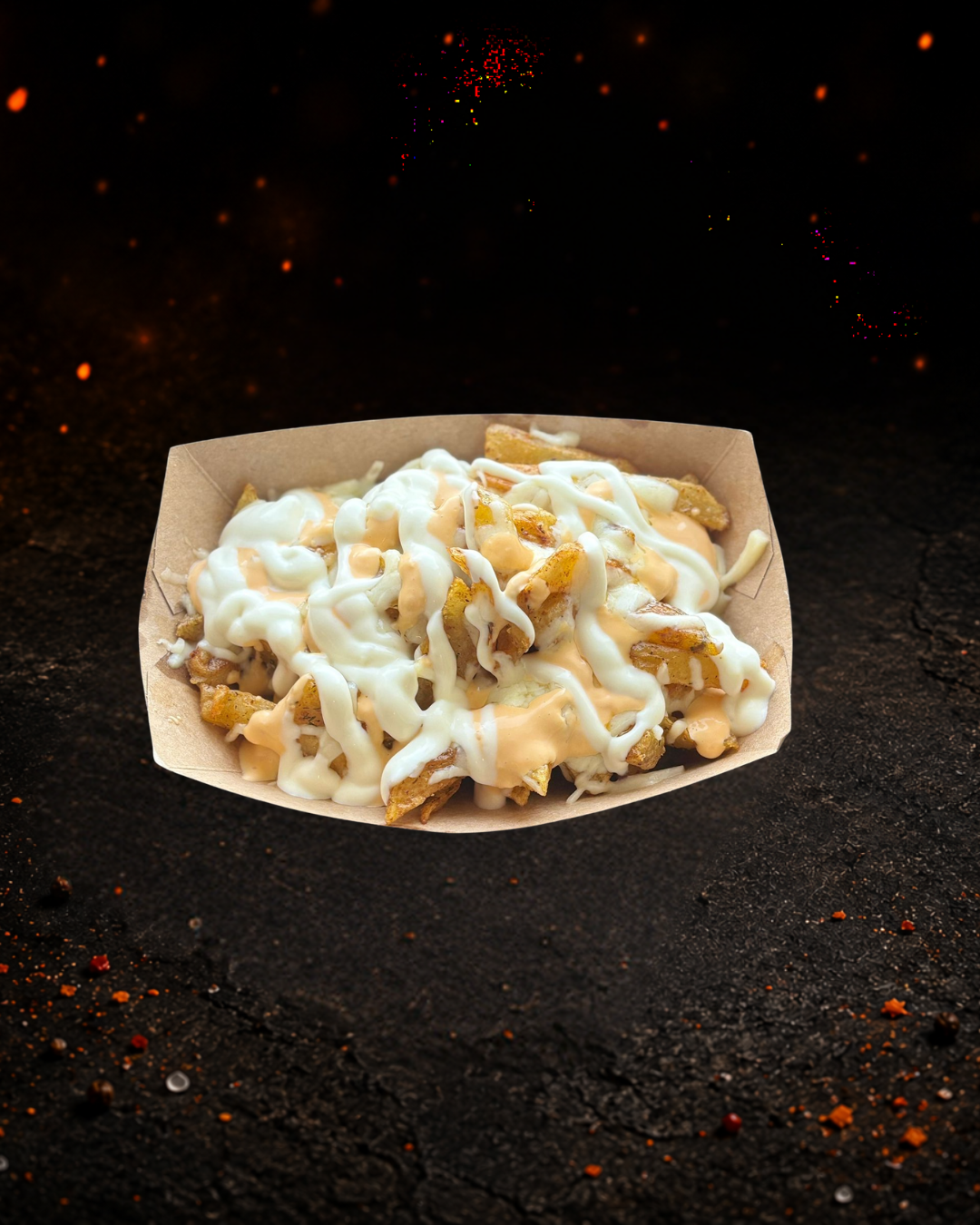 Loaded cheese fries M